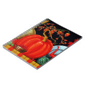 秋フェスティバルアンティーク絵画ズカボチャの装飾 ノートブック (左側)