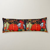 秋フェスティバルアンティーク絵画ズカボチャの装飾 ボディピロー (裏面)
