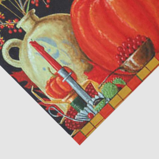 秋フェスティバルアンティーク絵画ズカボチャの装飾 薄葉紙 (詳細)