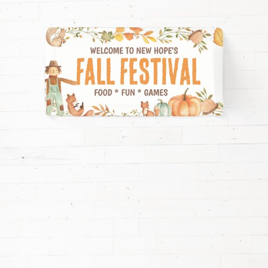 秋フェスティバルウェルカムサイン 横断幕 (インサイチュ)