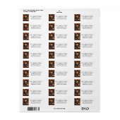 秋フェスティバルキャット差出人住所ラベル ラベル (フルシート)