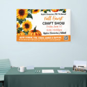 秋フェスティバルクラフトショーPTO PTA教会バナー 横断幕 (トレードショー)