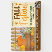 秋フェスティバルバナー 横断幕 (縦)