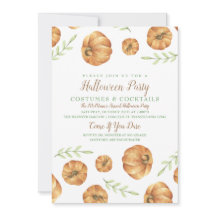 秋フェスティバルパンプキン招待状