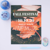 秋フェスティバルパーティーチラポスター チラシ (シングル)