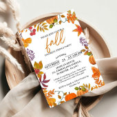 秋フェスティバルパーティー焚き火付近パーティー 招待状