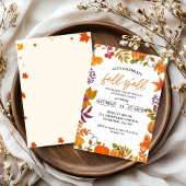 秋フェスティバルパーティー焚き火付近パーティー 招待状