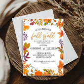 秋フェスティバルパーティー焚き火付近パーティー 招待状