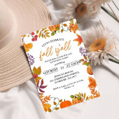 秋フェスティバルパーティー焚き火付近パーティー 招待状