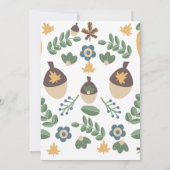 秋フェスティバルフローラグリーンリー葉ズコーン カード (裏面)