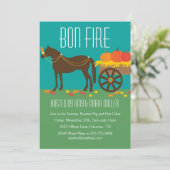 秋フェスティバルボンファイアパーティの招待状 招待状 (スタンド正面)
