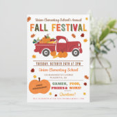 秋フェスティバル招待状ハロウィンハーベストフライヤー 招待状 (スタンド正面)