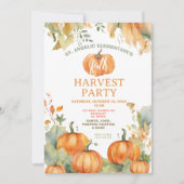 秋フェスティバル招待状収穫パーティー 招待状 (正面)