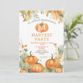 秋フェスティバル招待状収穫パーティー 招待状 (スタンド正面)
