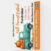 秋フェスティバル資金調達者PTO PTA教会バナー 横断幕 (縦)