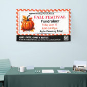 秋フェスト資金調達者PTO PTA教会バナー 横断幕 (トレードショー)