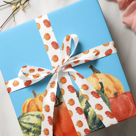 秋フェテオータムパーティーオレンジカボチャ サテンリボン