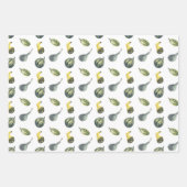 秋フェテオータムパーティーカラフルカボチャ包装 ラッピングペーパーシート (正面2)