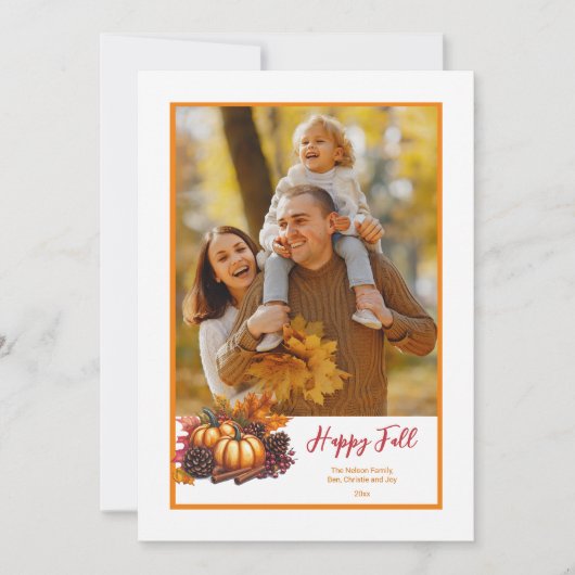 秋フォトカード シーズンカード (正面)
