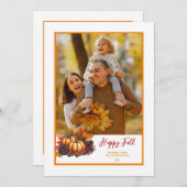 秋フォトカード シーズンカード (正面/裏面)