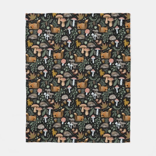 秋フォレストフォレガーコージーアップウォーム フリースブランケット (正面)