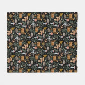 秋フォレストフォレガーコージーアップウォーム フリースブランケット (正面(横))