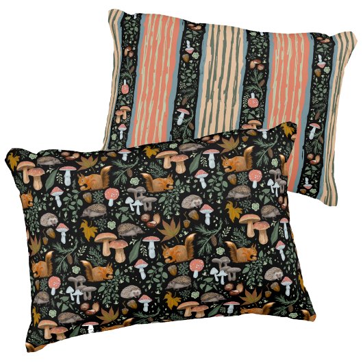 秋フォレストフォレガー居心地の良い暖かい両面 アクセントクッション