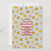 秋フォレストフレンズセカンド誕生日招待状 招待状 (裏面)