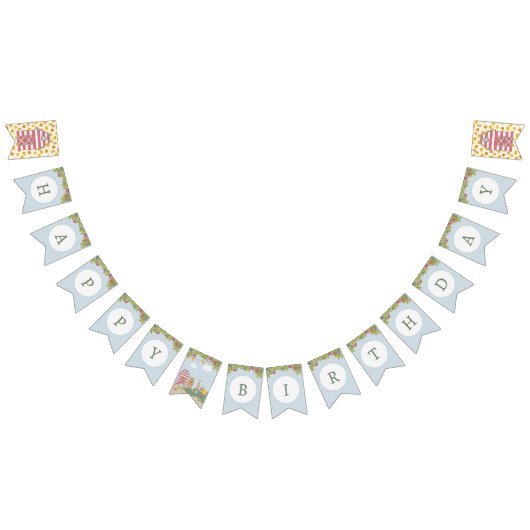 秋フォレストフレンズ誕生日 バンティングフラッグ (全)