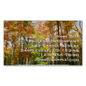 秋フォレストII秋風景写真 マグネット名刺 (正面)