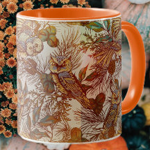 秋フクロウヴィンテージ秋