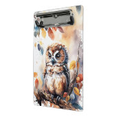 秋フクロウ水彩イラストレーション ミニクリップボード (アングル2)