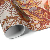 秋フクロウ秋ヴィンテージ ラッピングペーパー (ロールコーナー)