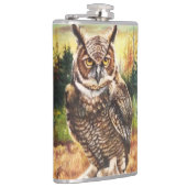 秋フクロウ フラスク (右)