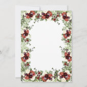 秋フラワーズテラコッタクリームバーガンディフローラ 招待状 (裏面)