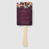 秋フラワーズバーグン結婚ディのセレモニープログラムHan ハンドファン (正面)