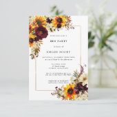 秋フラワーズヒマワリバラヘンパーティー 招待状 (スタンド正面)
