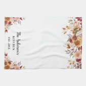 秋フラワーズファミリーキッカスタムチン キッチンタオル (横)