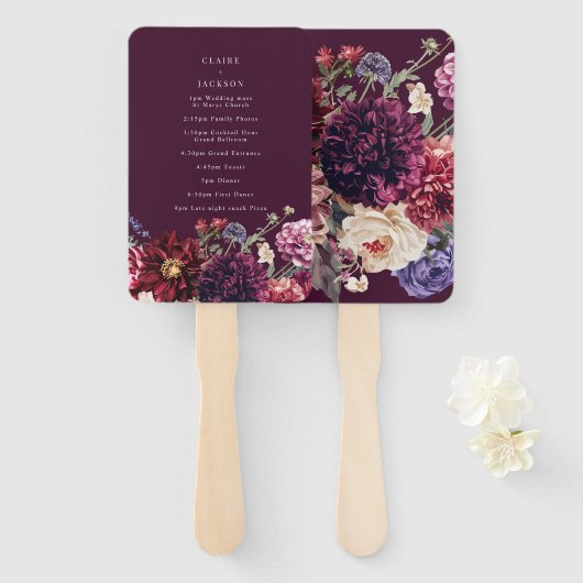 秋フラワーダリアバンチ秋プログラム ハンドファン (正面&裏面)