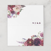 秋フラワーダリアバンチ秋 プレイスカード (外部開封)