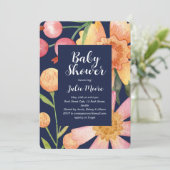 秋フラワーパワーベビーシャワー招待状 招待状 (スタンド正面)