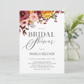 秋フラワーブライダルシャワー招待 招待状 (スタンド正面)