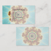 秋フラワー – フラクタルアート 名刺 (正面/裏面)