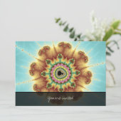 秋フラワー – フラクタルアート 招待状 (スタンド正面)