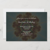 秋フラワー – フラクタルアート 招待状 (裏面)