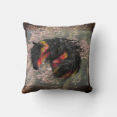 秋フリージアンホース装飾用クッション クッション (裏面)