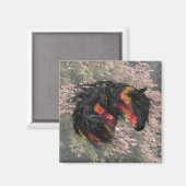 秋フリージアンホース マグネット (正面/裏面)