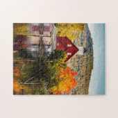 秋フリージグリストミルアシュランドニューハンプシャー ジグソーパズル (横)