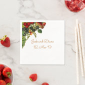 秋フルーツナプキン スタンダードカクテルナプキン (インサイチュ)