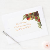 秋フルーツラベル 長方形シール (封筒)